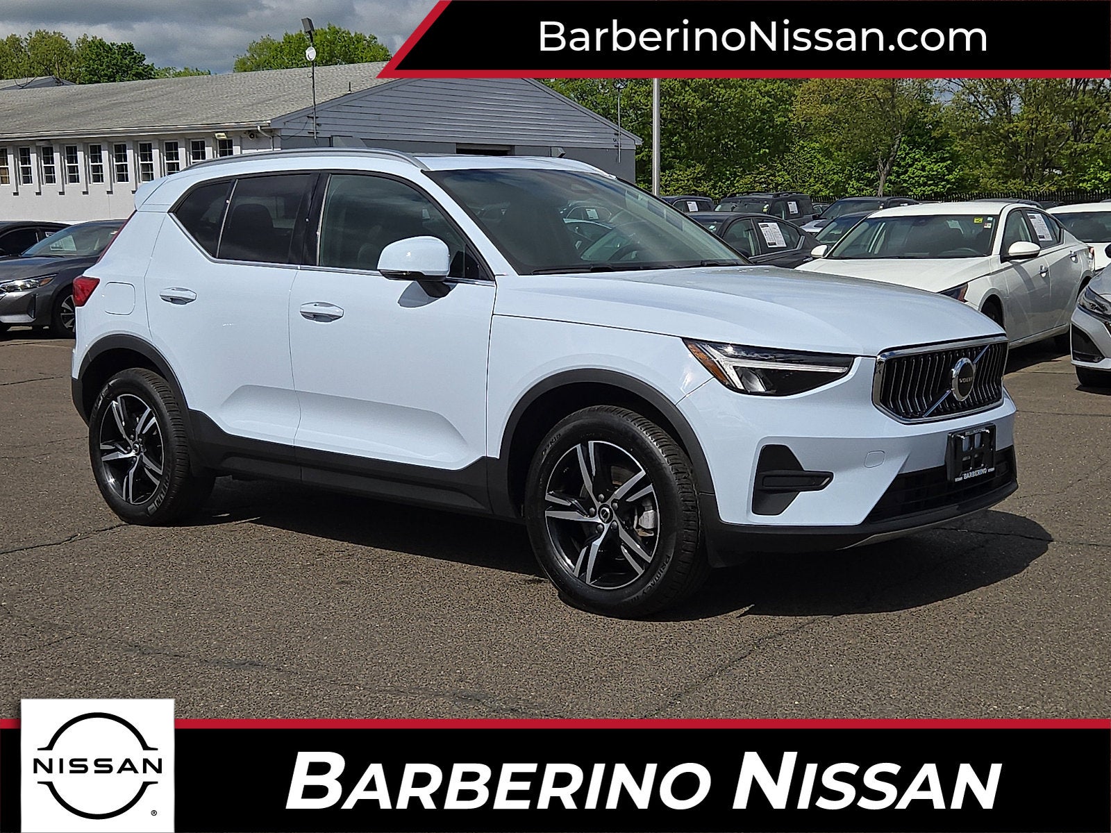 2025 Volvo XC40 Core Bright Theme in White — front three-quarter view